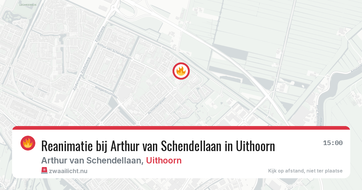 Reanimatie bij Arthur van Schendellaan in Uithoorn — 26 jul 2026