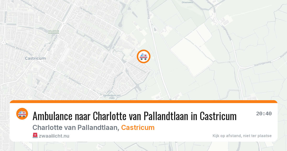 Ambulance naar Charlotte van Pallandtlaan in Castricum — 24 jul 2026