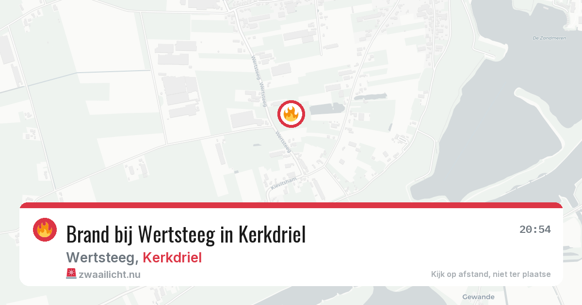 Brand bij Wertsteeg in Kerkdriel — 4 jun 2026