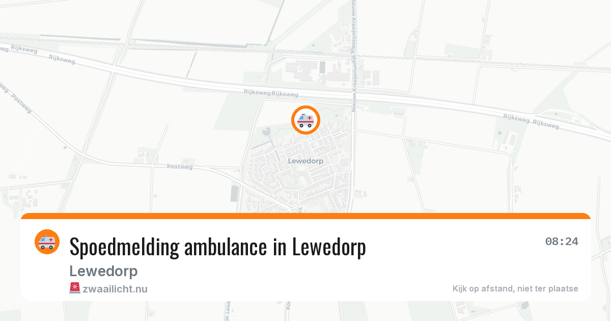 Spoedmelding ambulance in Lewedorp — 12 jul 2026