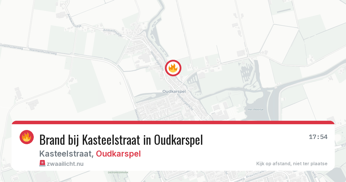 Brand bij Kasteelstraat in Oudkarspel — 11 mei 2026