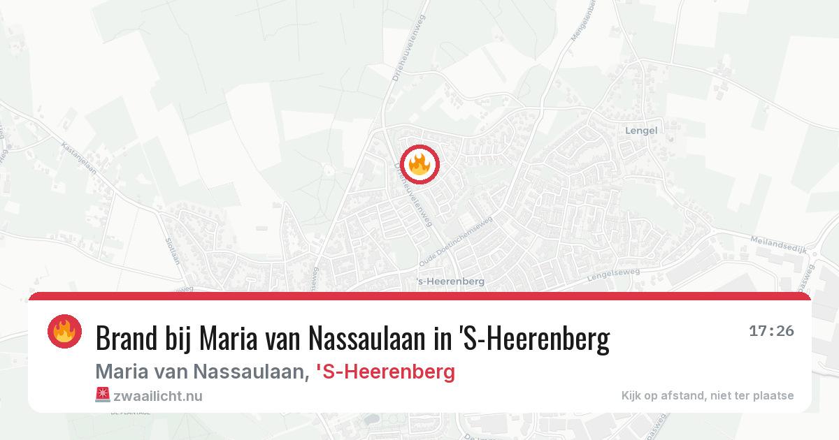 Brand bij Maria van Nassaulaan in 'S-Heerenberg — 18 jul 2026