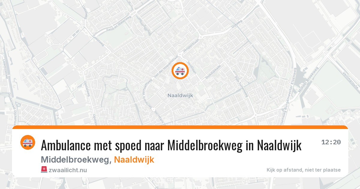 Ambulance met spoed naar Middelbroekweg in Naaldwijk — 27 apr 2026