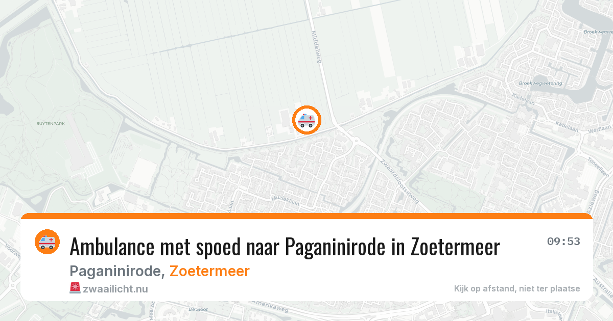 Ambulance met spoed naar Paganinirode in Zoetermeer — 13 apr 2026