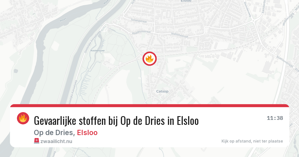 Gevaarlijke stoffen bij Op de Dries in Elsloo — 2 jun 2026