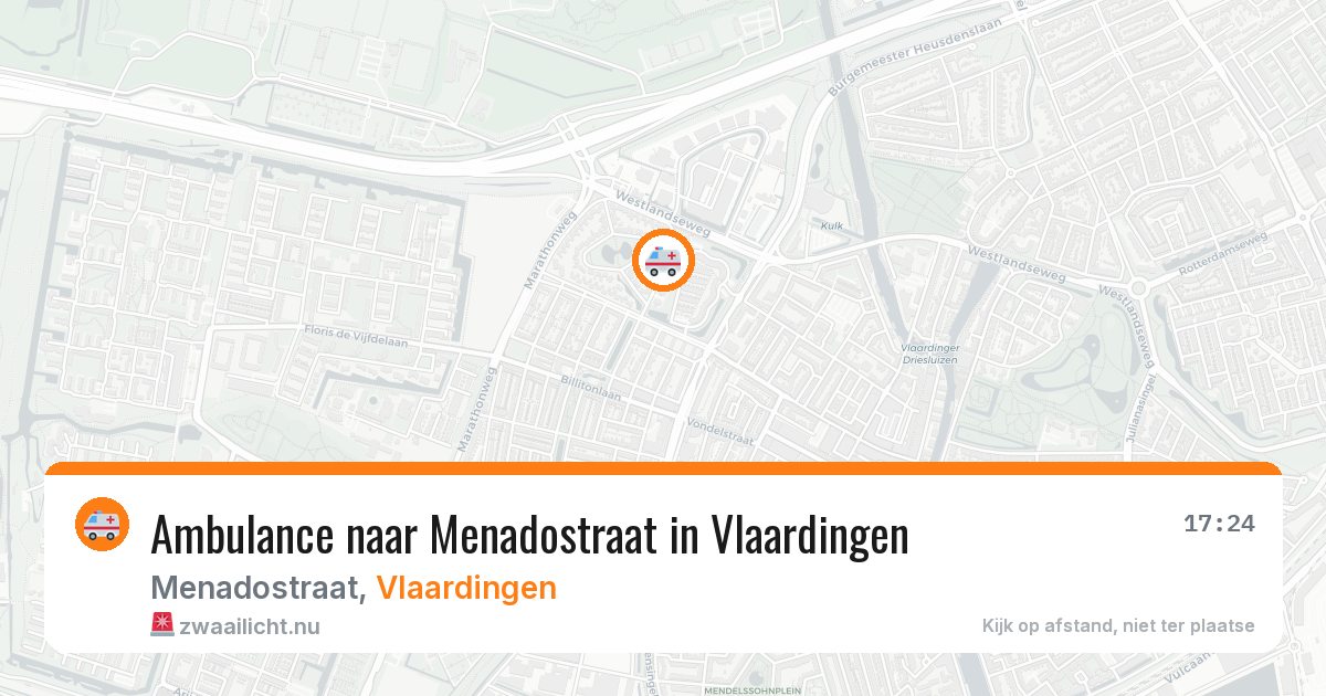 Ambulance naar Menadostraat in Vlaardingen — 20 apr 2026