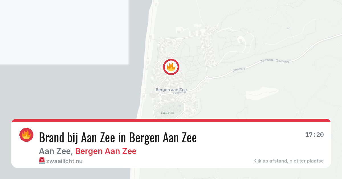 Brand bij Aan Zee in Bergen Aan Zee — 6 apr 2026