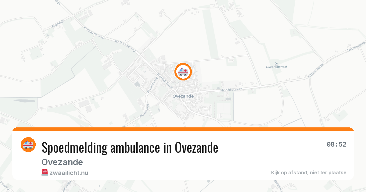 Spoedmelding ambulance in Ovezande — 3 jun 2026