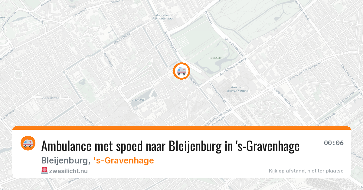 Ambulance met spoed naar Bleijenburg in 's-Gravenhage — 24 jan 2026