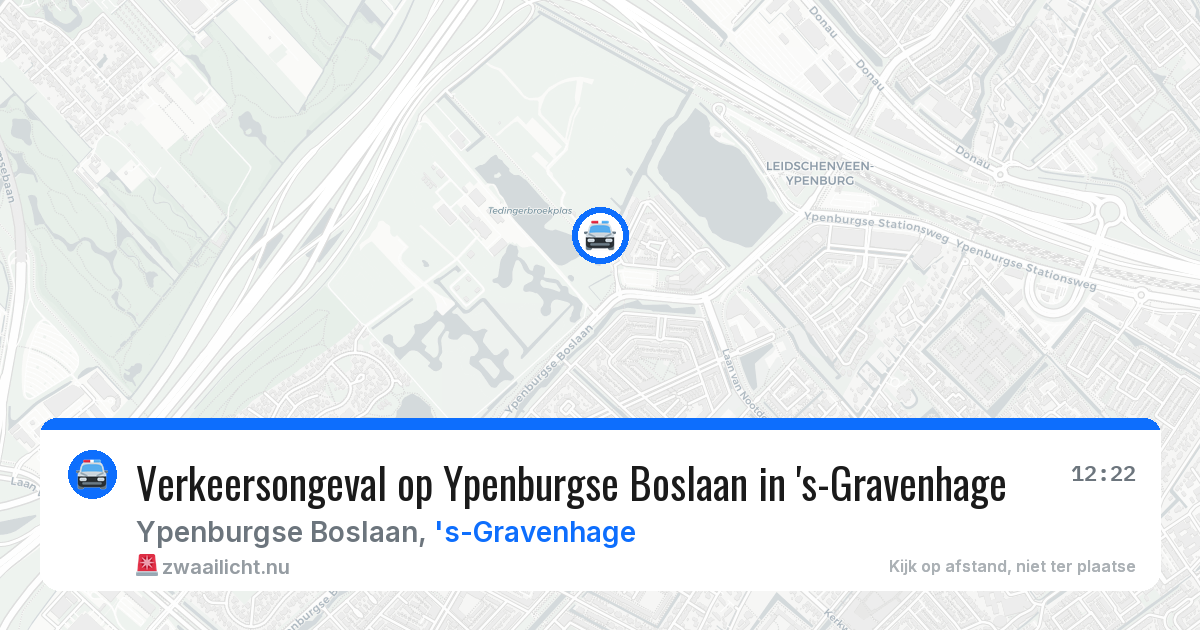 Verkeersongeval op Ypenburgse Boslaan in 's-Gravenhage — 20 mrt 2026