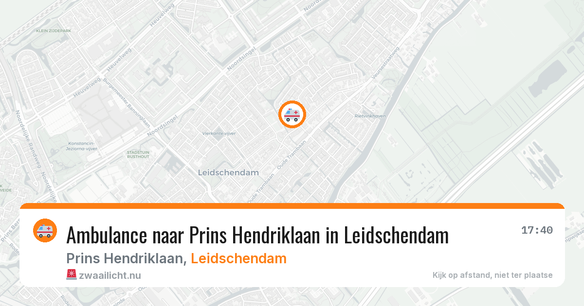 Ambulance naar Prins Hendriklaan in Leidschendam — 7 apr 2026