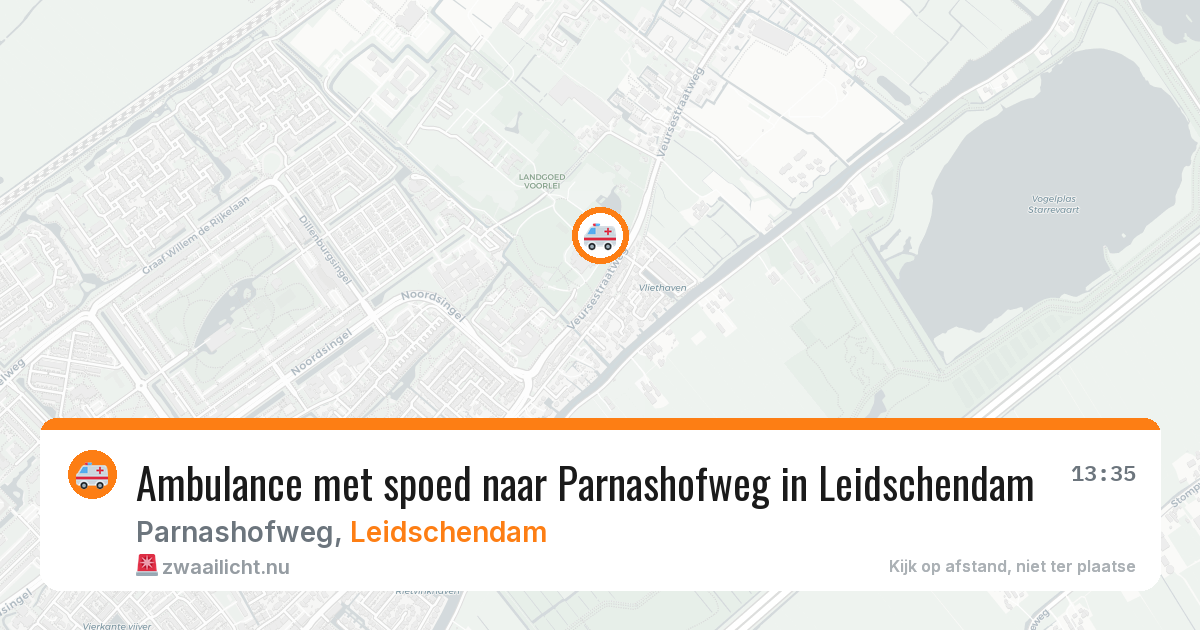 Ambulance met spoed naar Parnashofweg in Leidschendam — 17 mei 2026