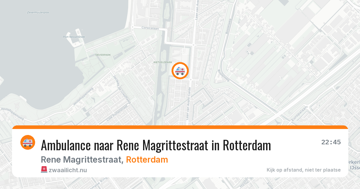 Ambulance naar Rene Magrittestraat in Rotterdam — 11 jul 2026