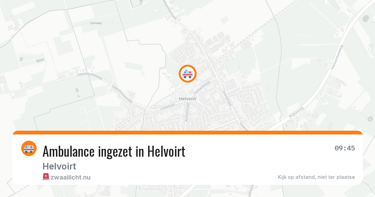 Ambulance ingezet in Helvoirt — 29 jun 2026