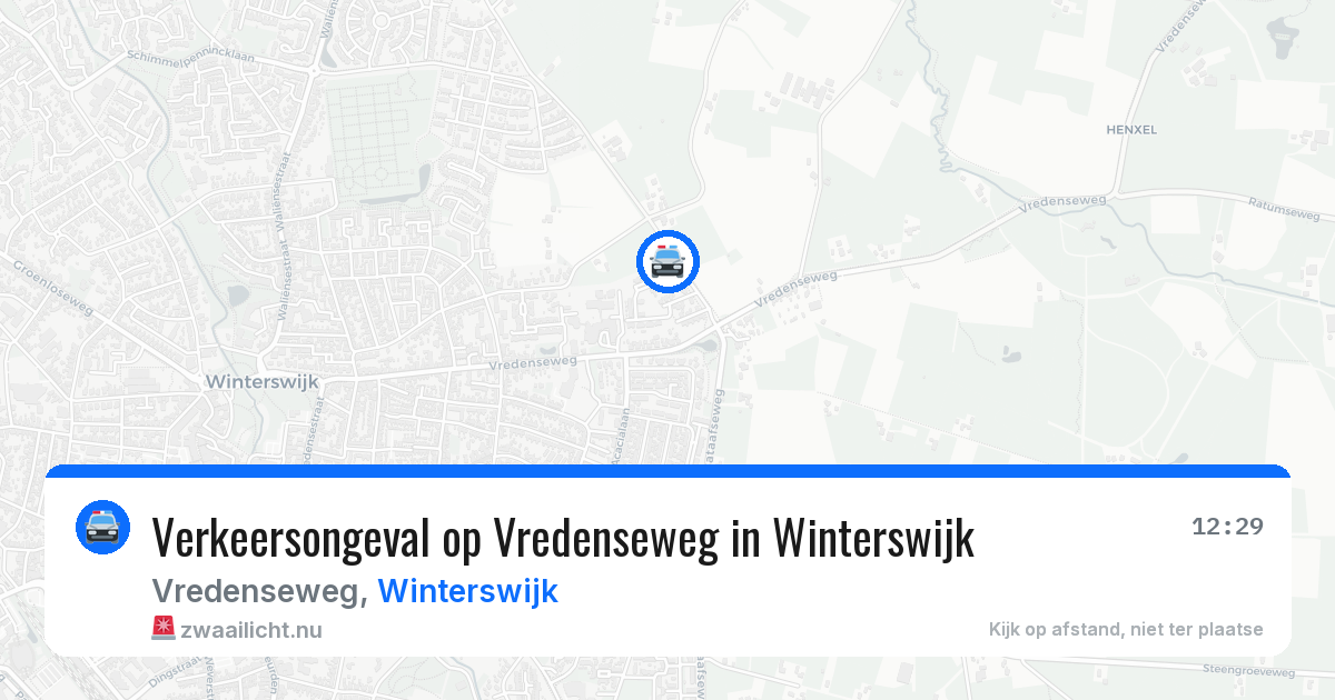 Verkeersongeval op Vredenseweg in Winterswijk — 28 mei 2026