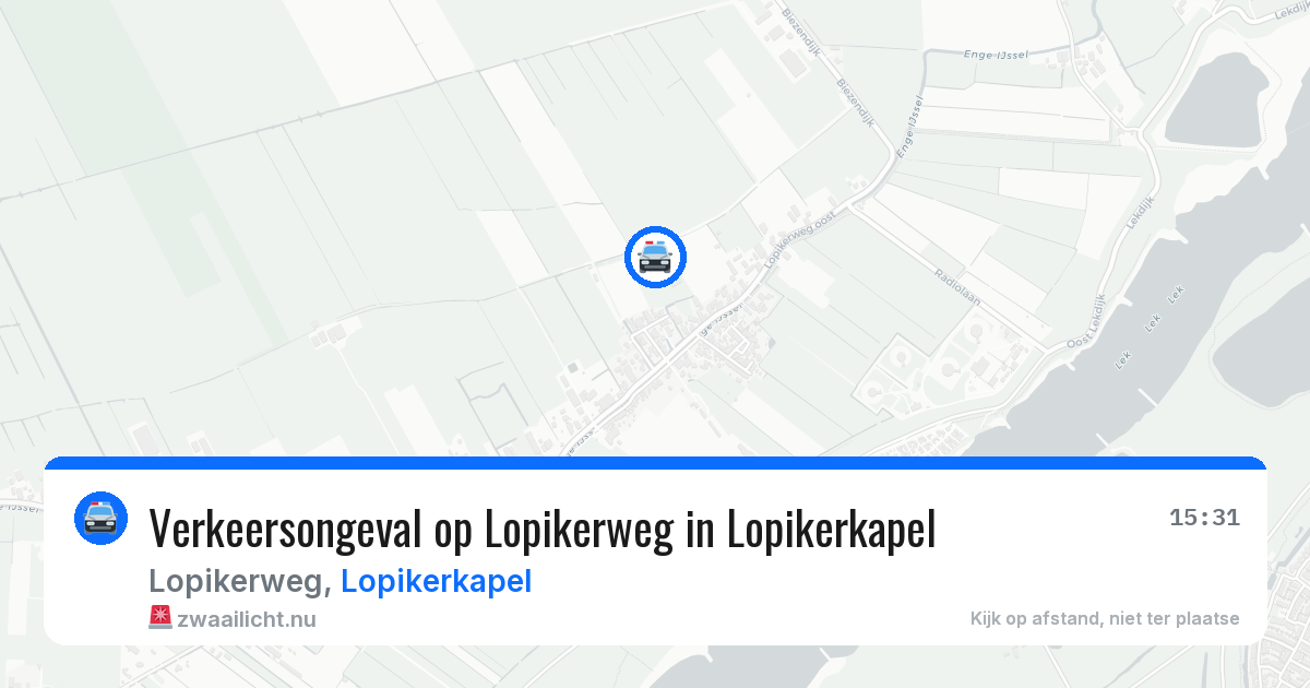 Verkeersongeval op Lopikerweg in Lopikerkapel — 22 mei 2026