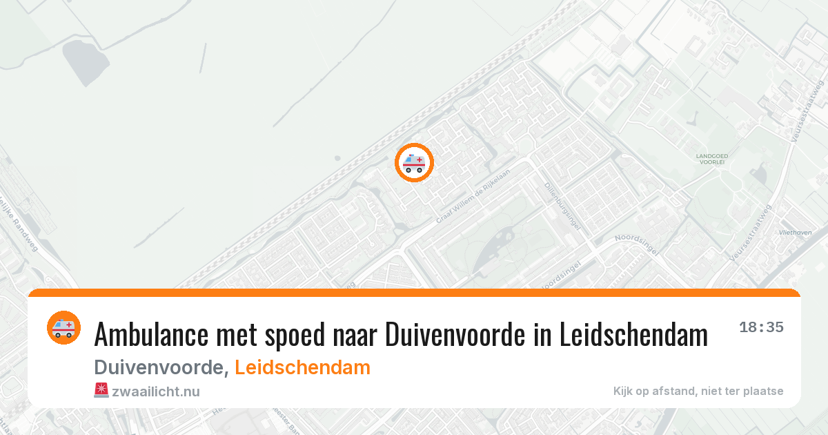 Ambulance met spoed naar Duivenvoorde in Leidschendam — 26 apr 2026