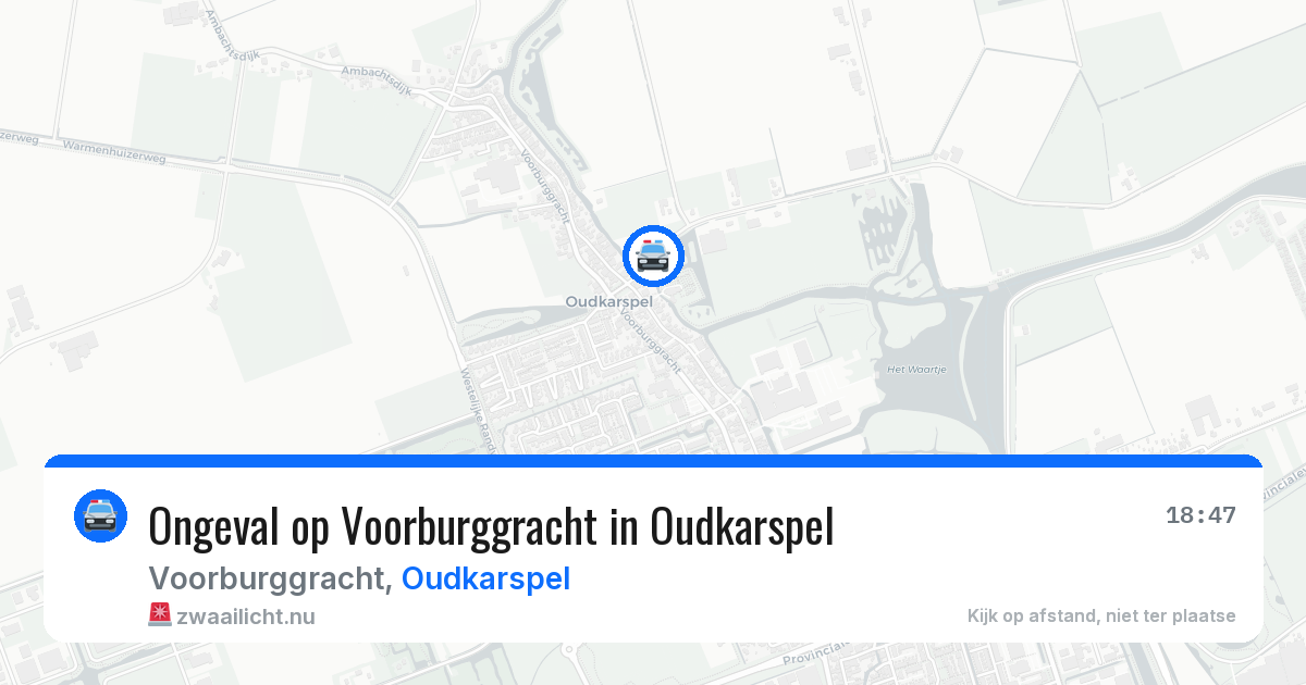 Ongeval op Voorburggracht in Oudkarspel — 20 apr 2026