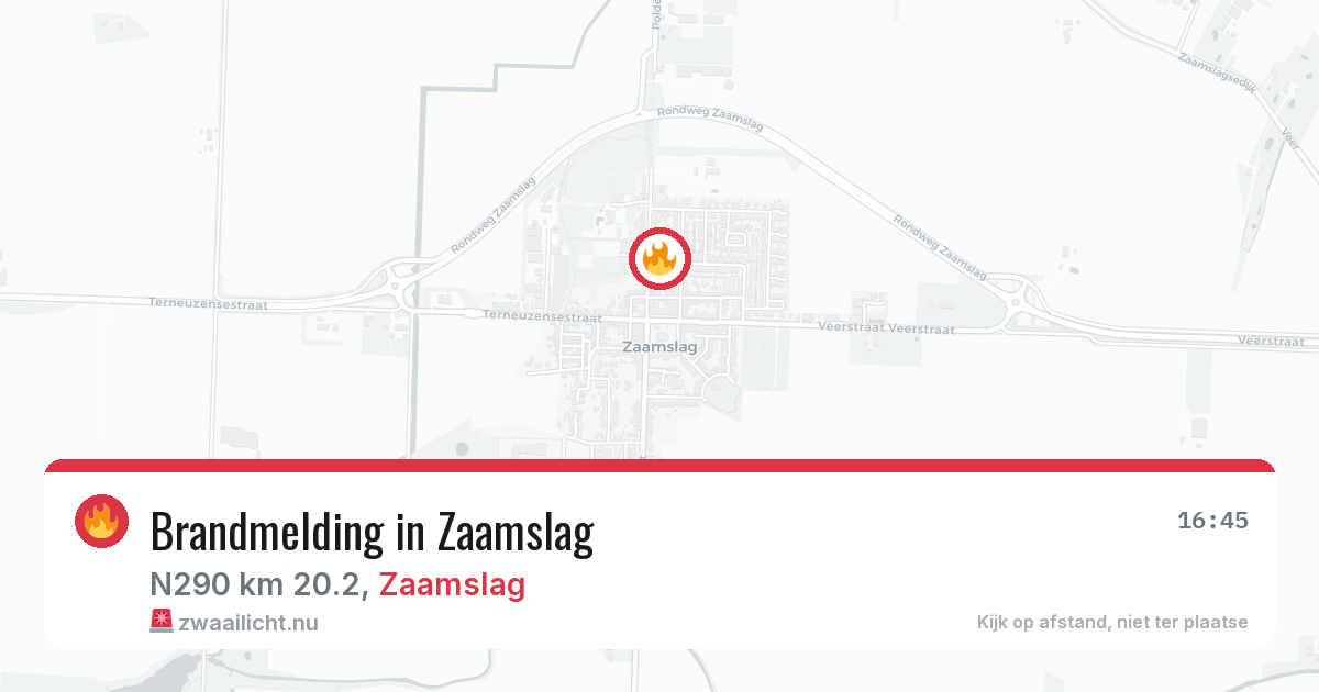 Brandmelding in Zaamslag — 26 mrt 2026