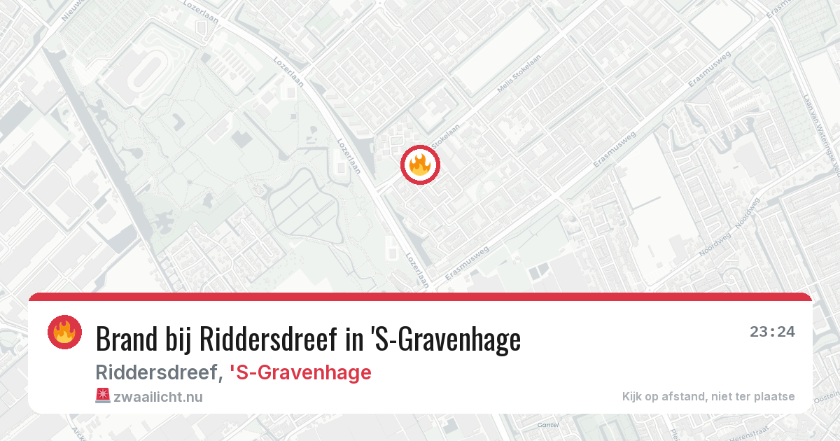 Brand bij Riddersdreef in 'S-Gravenhage — 10 jul 2026