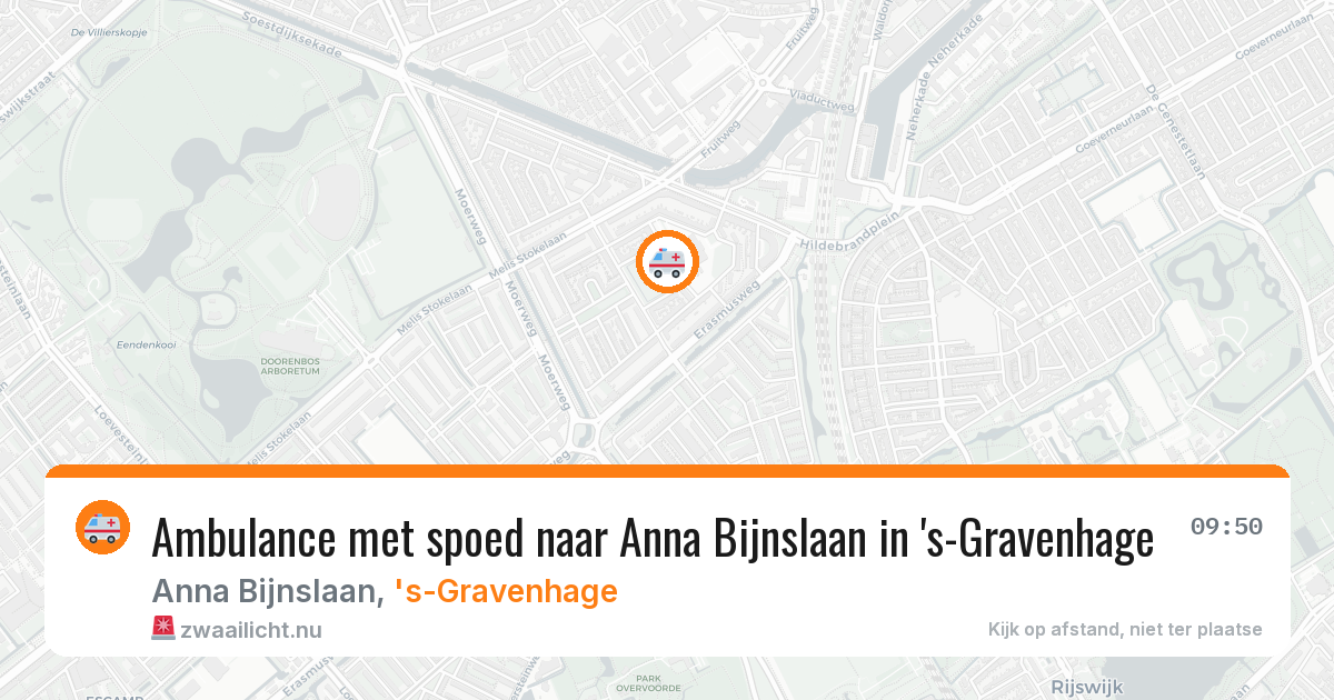 Ambulance met spoed naar Anna Bijnslaan in 's-Gravenhage — 11 mei 2026