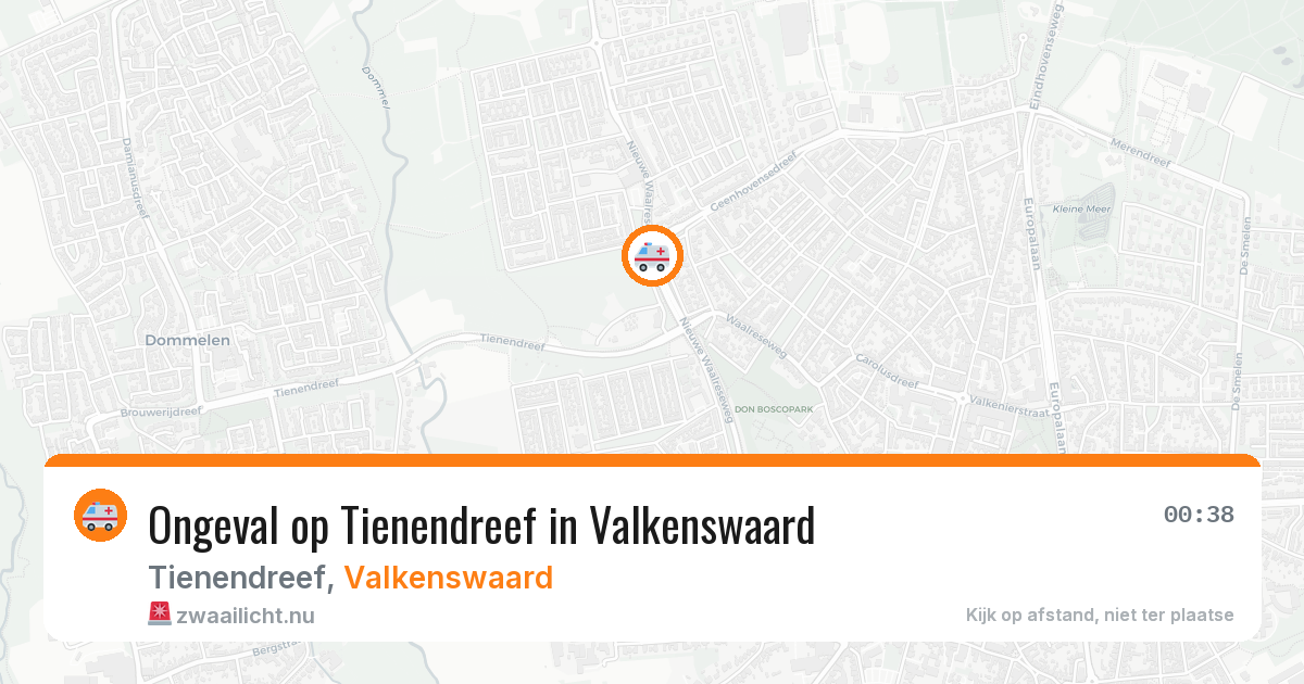 Ongeval op Tienendreef in Valkenswaard — 7 feb 2026