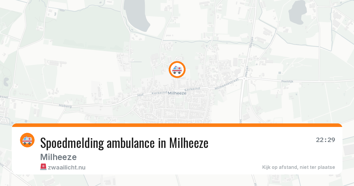 Spoedmelding ambulance in Milheeze — 10 jul 2026