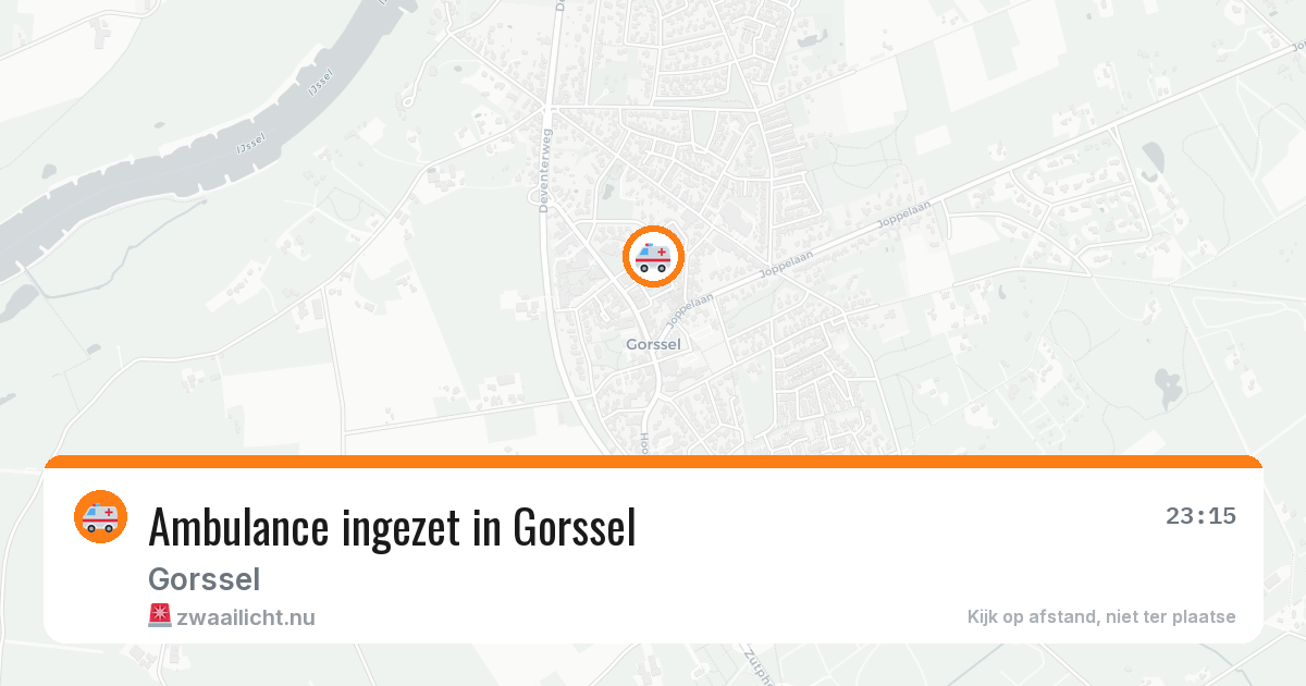 Ambulance ingezet in Gorssel — 8 jul 2026