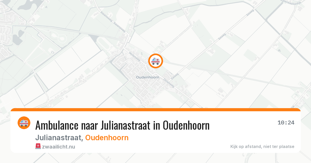 Ambulance naar Julianastraat in Oudenhoorn — 19 jul 2026