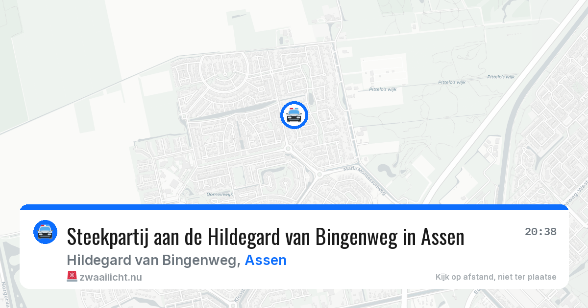 Steekpartij aan de Hildegard van Bingenweg in Assen — 28 mrt 2026