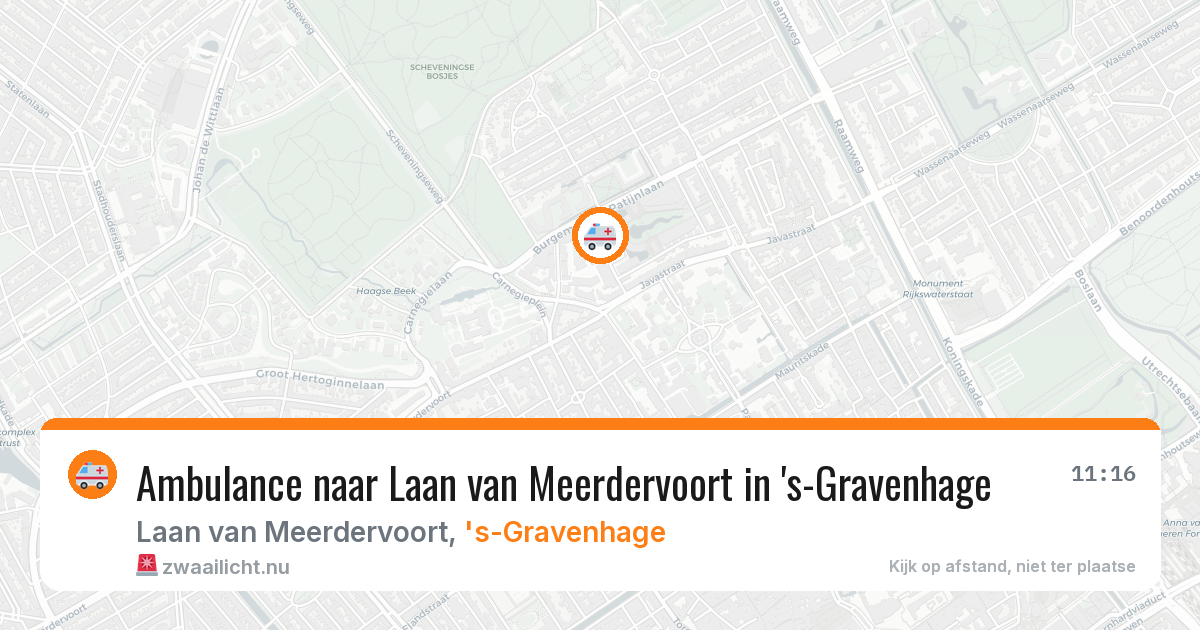 Ambulance naar Laan van Meerdervoort in 's-Gravenhage — 21 mei 2026