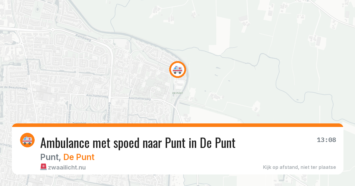 Ambulance met spoed naar Punt in De Punt — 27 mei 2026