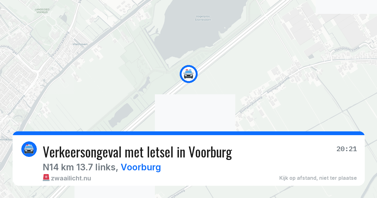 Verkeersongeval met letsel in Voorburg — 16 mrt 2026