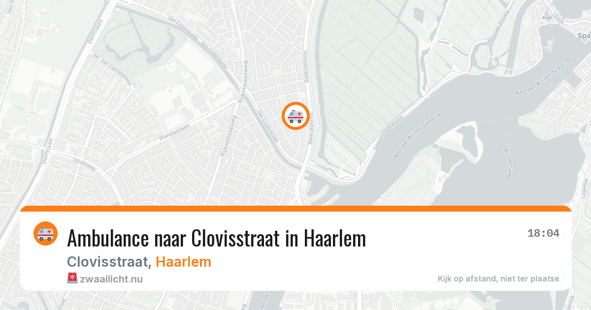 Ambulance naar Clovisstraat in Haarlem — 19 jul 2026