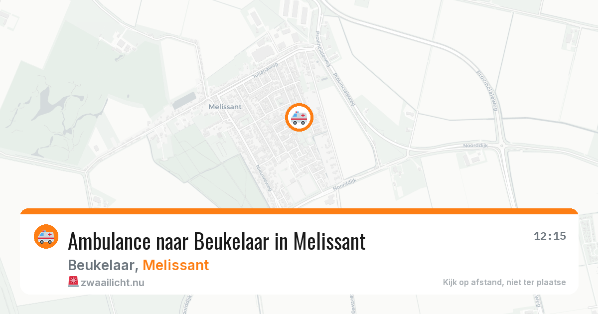 Ambulance naar Beukelaar in Melissant — 21 jul 2026