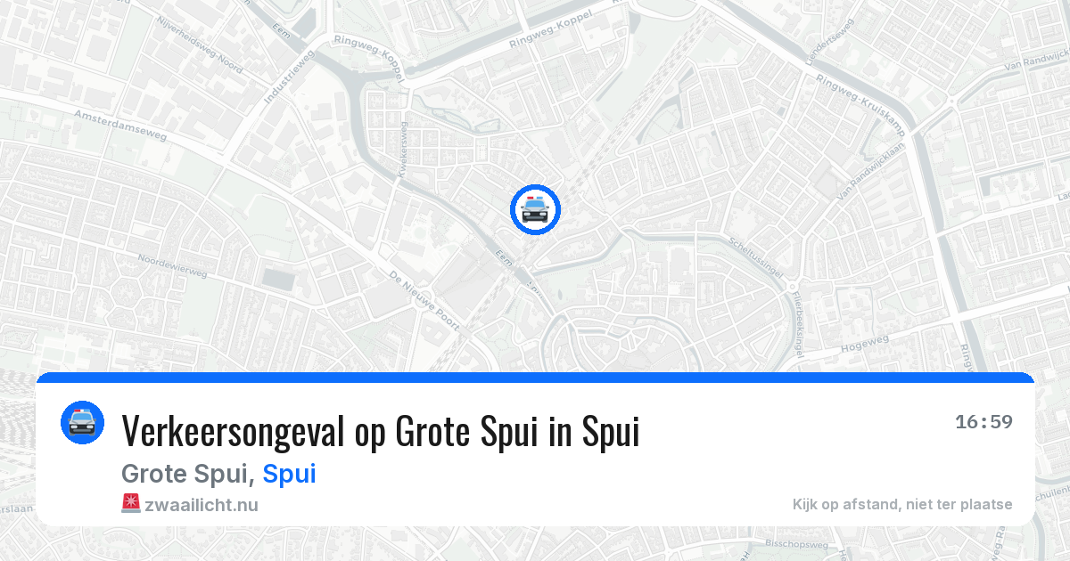 Verkeersongeval op Grote Spui in Spui — 16 jan 2026