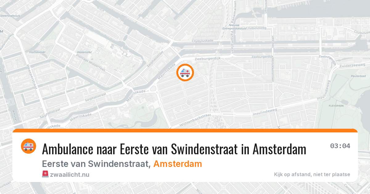 Ambulance naar Eerste van Swindenstraat in Amsterdam — 7 mei 2026