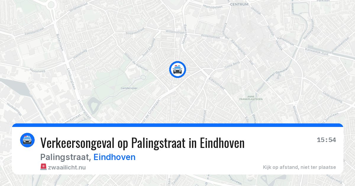 Verkeersongeval op Palingstraat in Eindhoven — 28 mei 2026