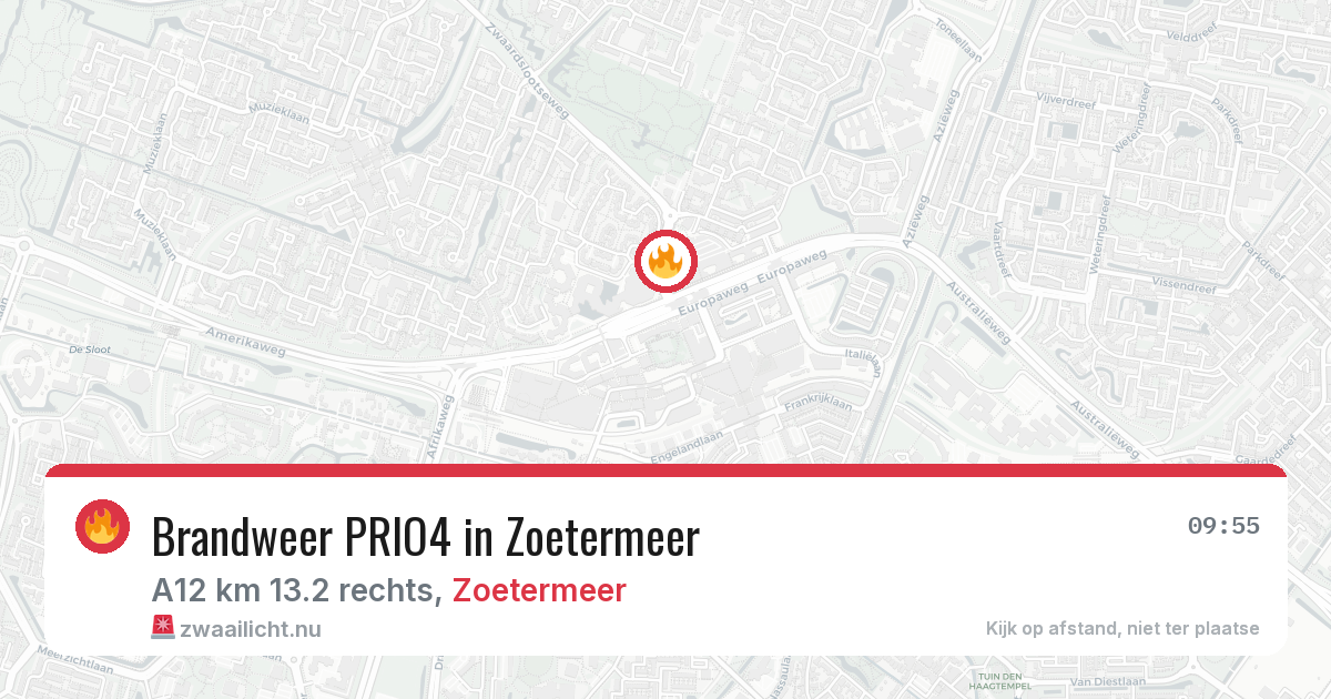 Brandweer PRIO4 in Zoetermeer — 9 mei 2026 | 🚨 Zwaailicht.nu