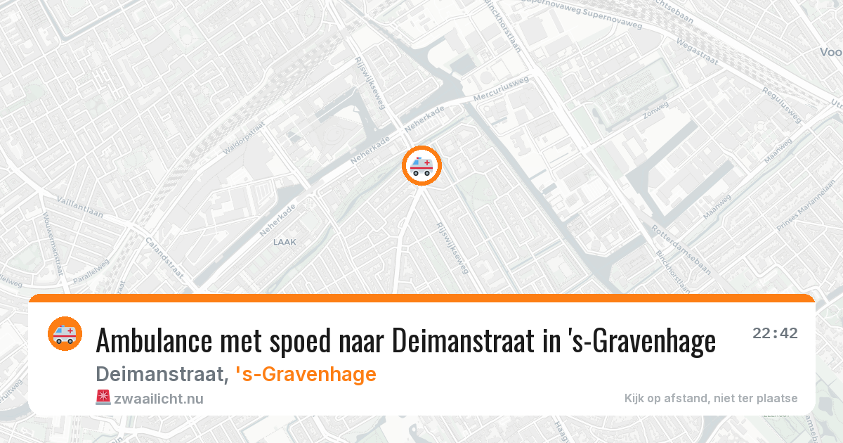 Ambulance met spoed naar Deimanstraat in 's-Gravenhage — 19 mei 2026