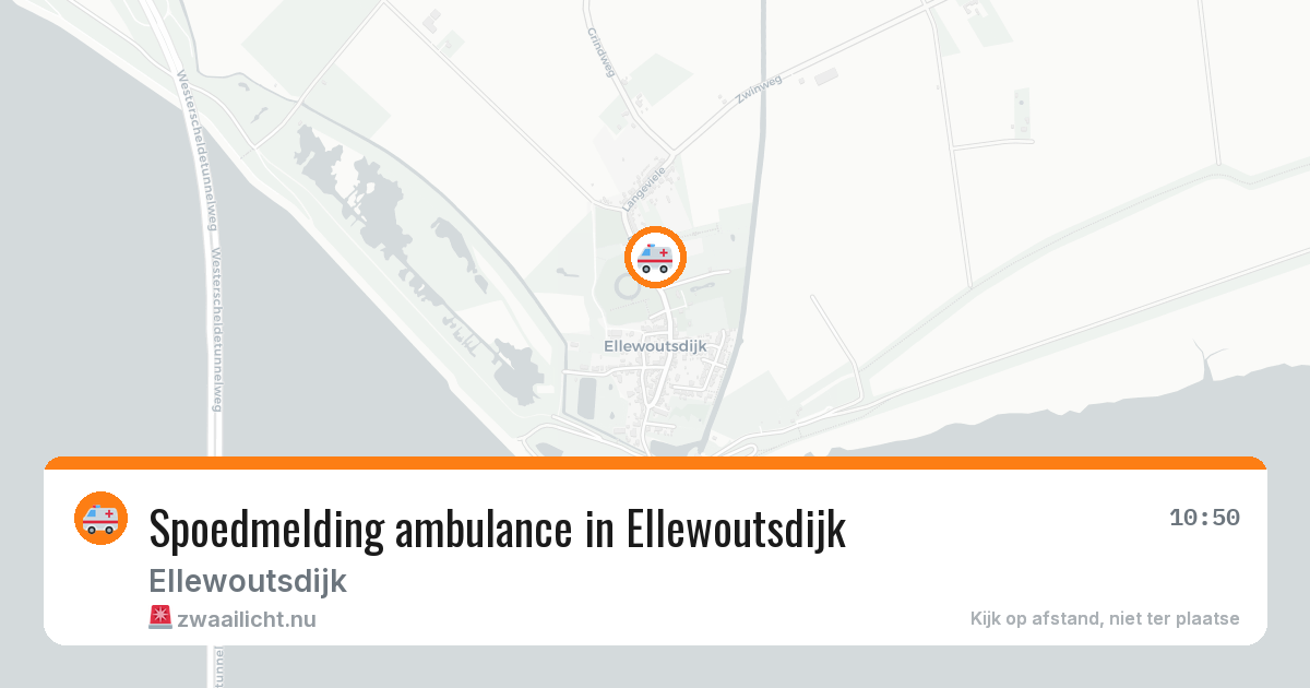 Spoedmelding ambulance in Ellewoutsdijk — 14 mrt 2026