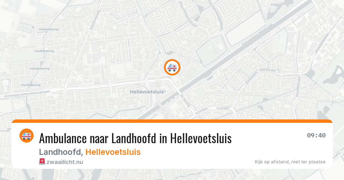 Ambulance naar Landhoofd in Hellevoetsluis — 6 jun 2026