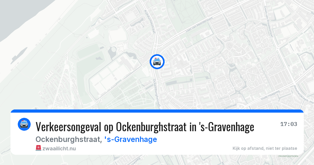 Verkeersongeval op Ockenburghstraat in 's-Gravenhage — 25 jul 2026
