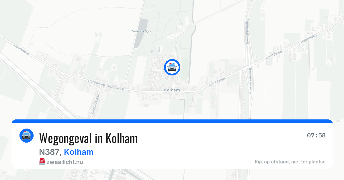 Wegongeval in Kolham — 24 jan 2026