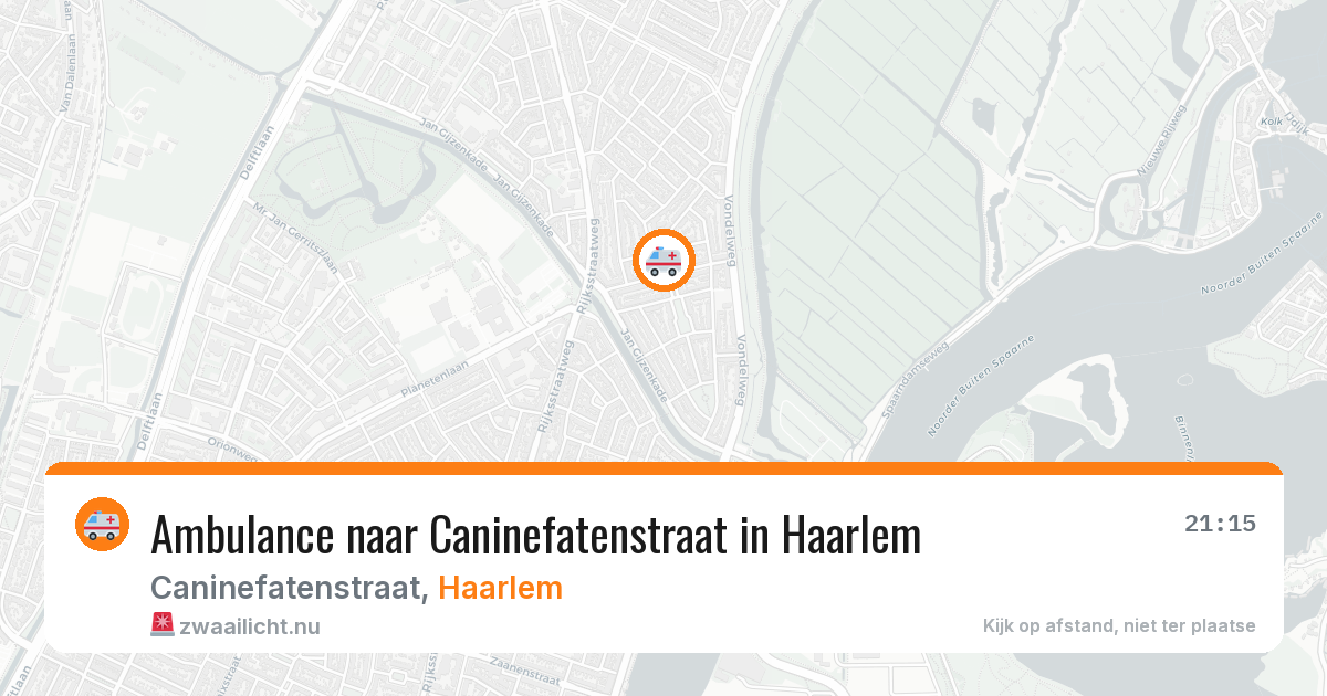 Ambulance naar Caninefatenstraat in Haarlem — 28 mei 2026