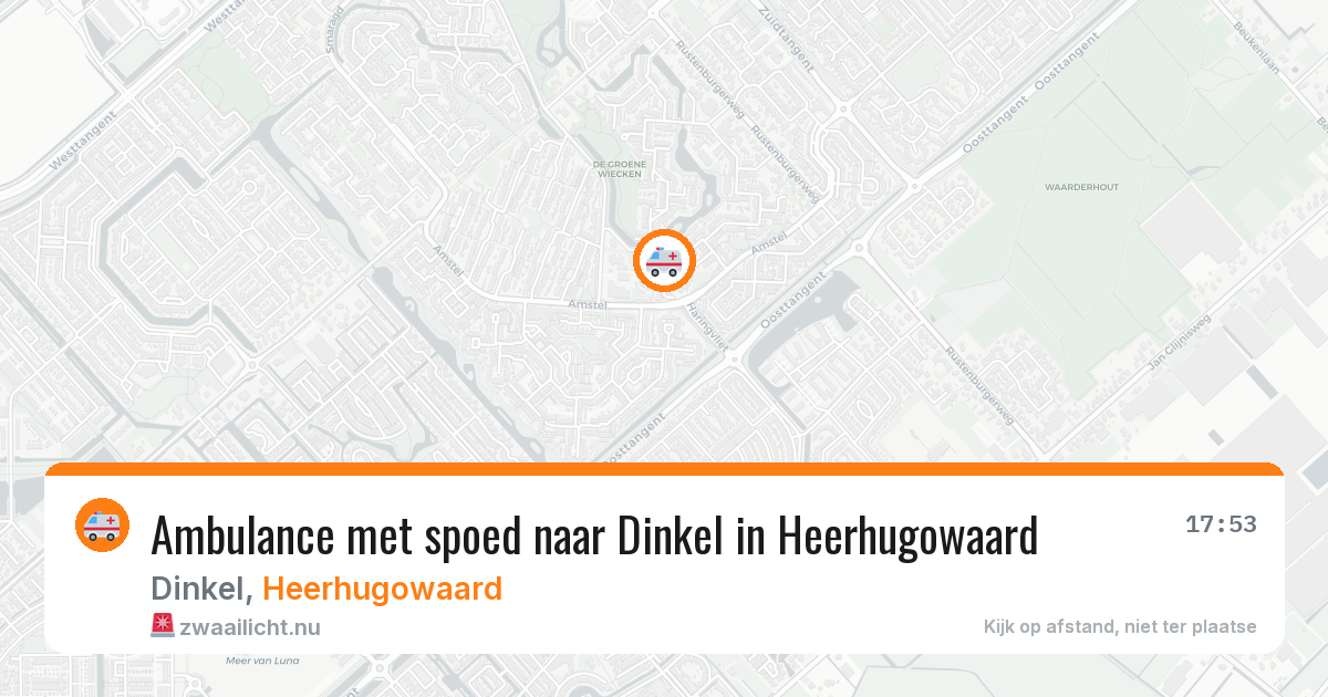 Ambulance met spoed naar Dinkel in Heerhugowaard — 24 jul 2026