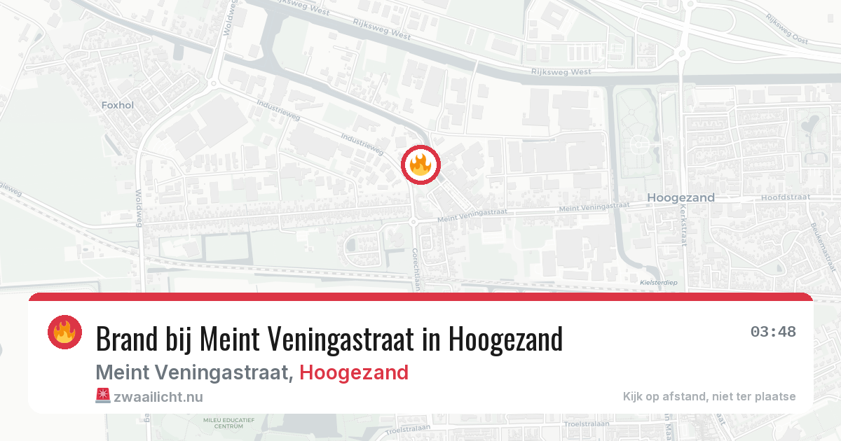 Brand bij Meint Veningastraat in Hoogezand — 4 jun 2026