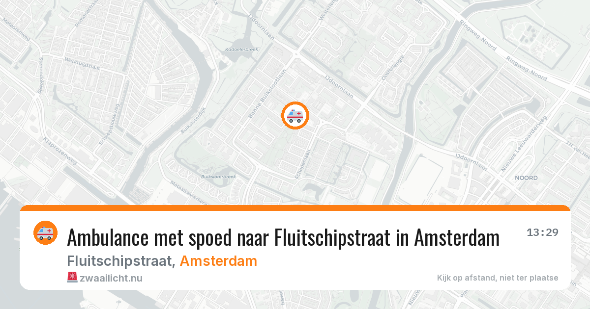 Ambulance met spoed naar Fluitschipstraat in Amsterdam — 3 jun 2026
