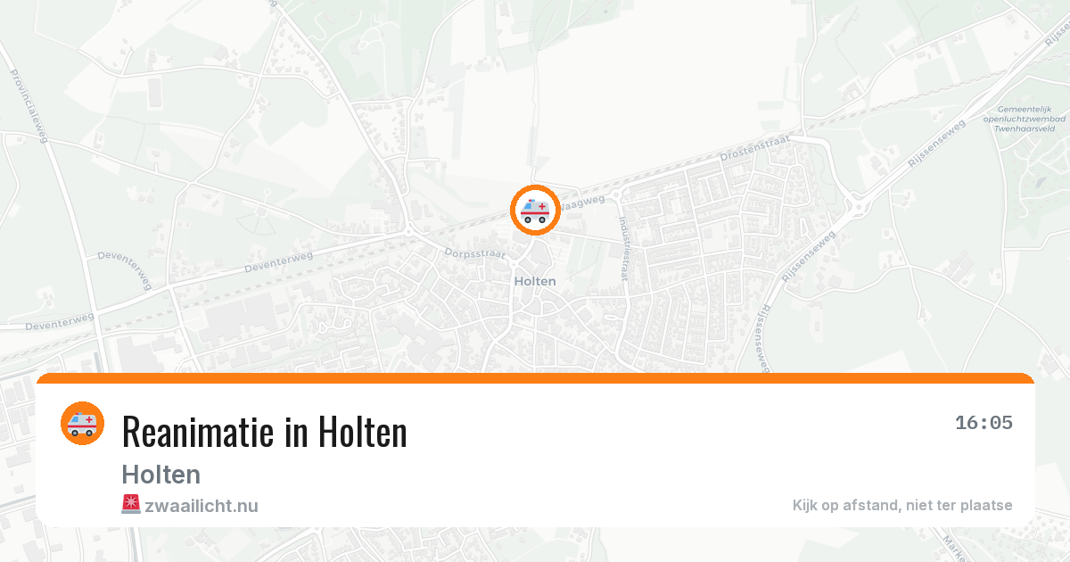 Reanimatie in Holten — 20 jul 2026