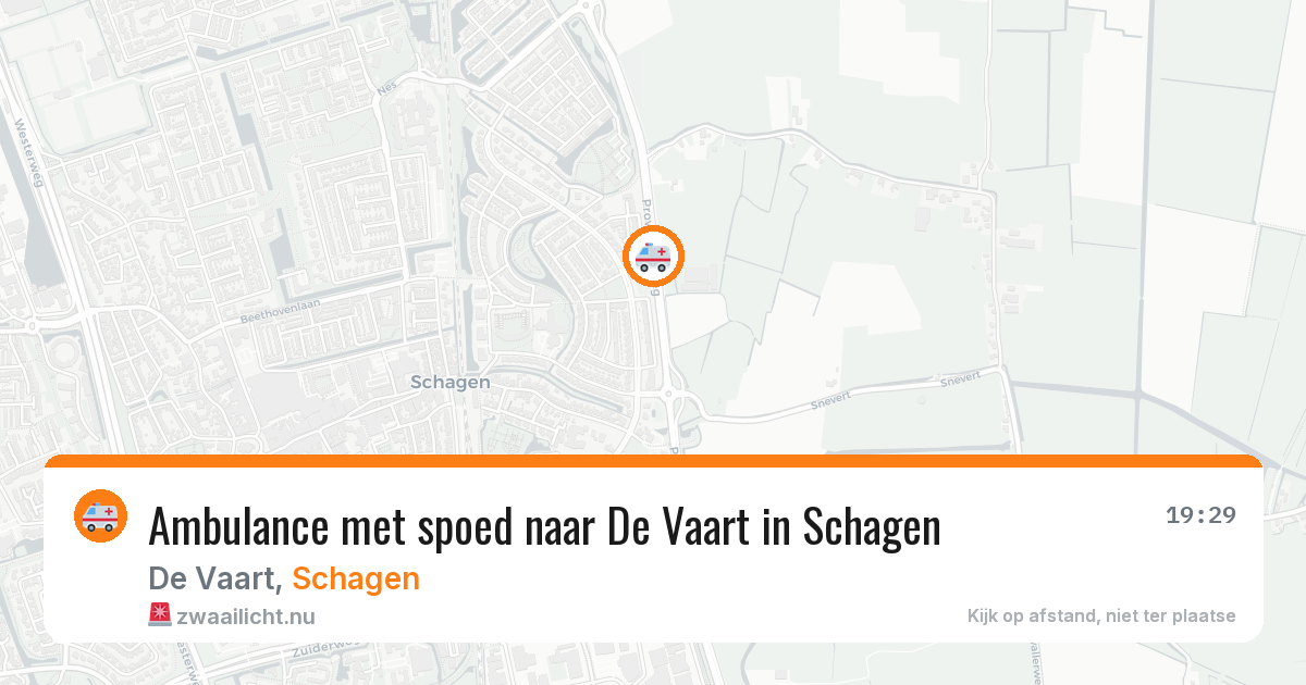 Ambulance met spoed naar De Vaart in Schagen — 25 mrt 2026
